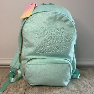 NWT Stoney Clover Lane x Target Mint Green Terry Backpack Full Size Beach Pool